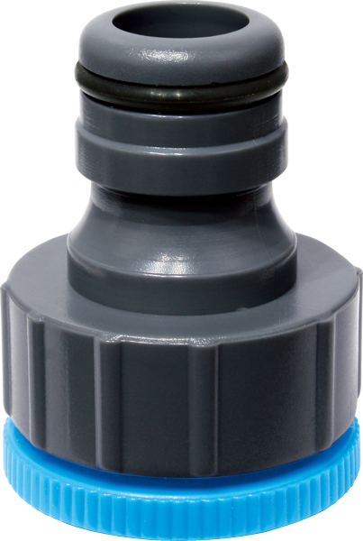 Tap connector with internal screw thread and male adaptor